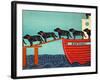 Island Ferry Nan All Black-Stephen Huneck-Framed Giclee Print