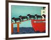 Island Ferry Nan All Black-Stephen Huneck-Framed Giclee Print