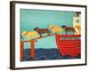 Island Ferry Nan Choc Yellow-Stephen Huneck-Framed Giclee Print