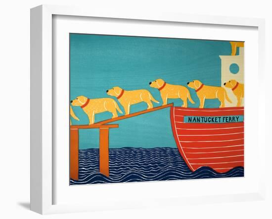 Island Ferry Nan Yellow-Stephen Huneck-Framed Giclee Print