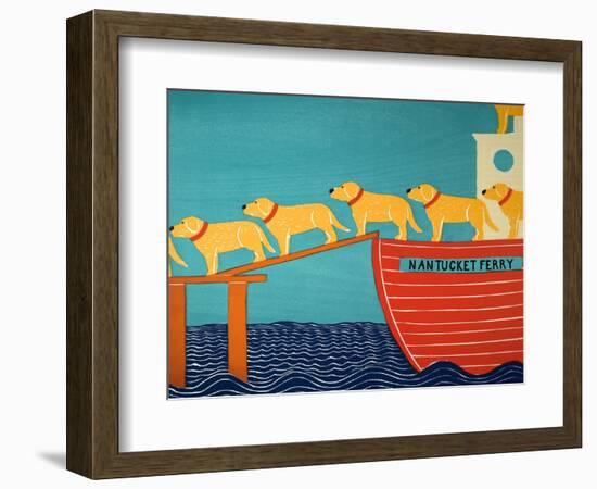 Island Ferry Nan Yellow-Stephen Huneck-Framed Giclee Print