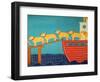 Island Ferry Nan Yellow-Stephen Huneck-Framed Giclee Print