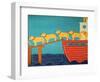 Island Ferry Nan Yellow-Stephen Huneck-Framed Giclee Print