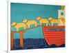 Island Ferry Nan Yellow-Stephen Huneck-Framed Giclee Print