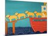 Island Ferry Nan Yellow-Stephen Huneck-Mounted Giclee Print