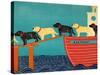 Island Ferry Nan-Stephen Huneck-Stretched Canvas