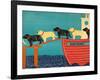 Island Ferry Nantucket Black Yellow-Stephen Huneck-Framed Giclee Print