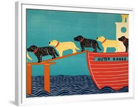 Island Ferry Outer Banks-Stephen Huneck-Framed Premium Giclee Print