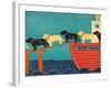 Island Ferry Outer Banks-Stephen Huneck-Framed Giclee Print