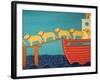 Island Ferry Yellow Dogs Nan-Stephen Huneck-Framed Giclee Print