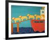 Island Ferry Yellow Dogs-Stephen Huneck-Framed Giclee Print