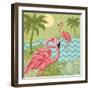 Island Flamingo I-Paul Brent-Framed Art Print