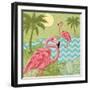 Island Flamingo I-Paul Brent-Framed Art Print