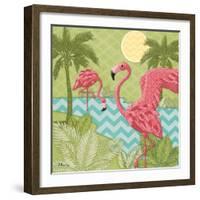 Island Flamingo II-Paul Brent-Framed Art Print