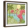 Island Flamingo II-Paul Brent-Framed Art Print