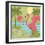 Island Flamingo II-Paul Brent-Framed Art Print