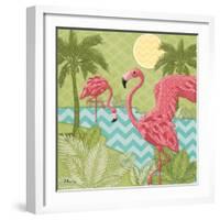 Island Flamingo II-Paul Brent-Framed Art Print