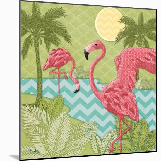 Island Flamingo II-Paul Brent-Mounted Art Print