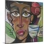 Island Girl with Wine-Tim Nyberg-Mounted Giclee Print