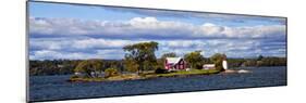 Island Home and Lighthouse on the Thousand Islands, New York, USA-Joe Restuccia III-Mounted Photographic Print