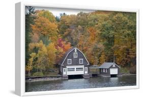 Island Home in Autumn, American Narrows, New York, USA-Cindy Miller Hopkins-Framed Photographic Print