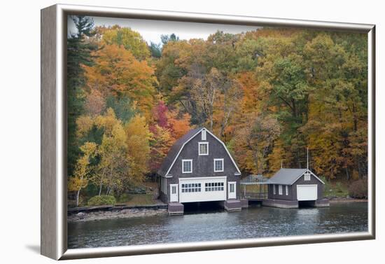 Island Home in Autumn, American Narrows, New York, USA-Cindy Miller Hopkins-Framed Photographic Print