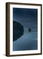 Island in Lake Eibsee-By-Framed Photographic Print