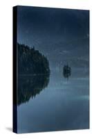 Island in Lake Eibsee-By-Stretched Canvas
