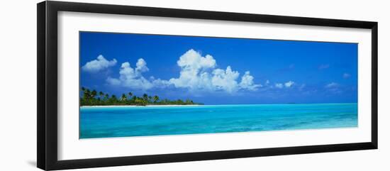 Island in the Ocean, Polynesia-null-Framed Premium Photographic Print