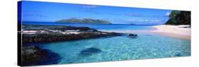 Island in the Sea, Veidomoni Beach, Mamanuca Islands, Fiji-null-Stretched Canvas