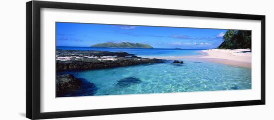 Island in the Sea, Veidomoni Beach, Mamanuca Islands, Fiji-null-Framed Premium Photographic Print