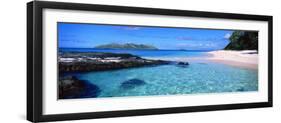 Island in the Sea, Veidomoni Beach, Mamanuca Islands, Fiji-null-Framed Premium Photographic Print