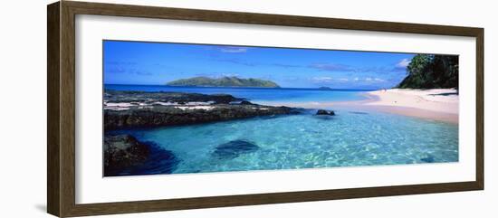 Island in the Sea, Veidomoni Beach, Mamanuca Islands, Fiji-null-Framed Photographic Print