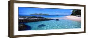 Island in the Sea, Veidomoni Beach, Mamanuca Islands, Fiji-null-Framed Photographic Print