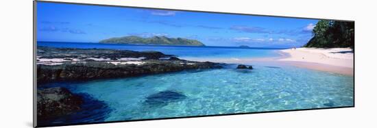 Island in the Sea, Veidomoni Beach, Mamanuca Islands, Fiji-null-Mounted Photographic Print