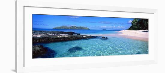 Island in the Sea, Veidomoni Beach, Mamanuca Islands, Fiji-null-Framed Photographic Print