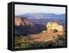 Island in the Sky, Clifftop Plateau Below Shafer Canyon Overlook at Sunset, Utah, USA-Ruth Tomlinson-Framed Stretched Canvas