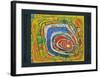 ISLAND IN THE YELLOW SEA - AUF DEM WEG IST MAN NIE VERLOREN , 1982-Friedensreich Hundertwasser-Framed Art Print