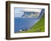 Island Kalsoy, village Trollanes, Faroe Islands, Denmark-Martin Zwick-Framed Photographic Print