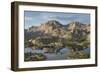 Island Lake and Fremont Peak, Bridger Wilderness, Wind River Range, Wyoming.-Alan Majchrowicz-Framed Photographic Print