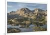 Island Lake and Fremont Peak, Bridger Wilderness, Wind River Range, Wyoming.-Alan Majchrowicz-Framed Photographic Print