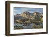 Island Lake and Fremont Peak, Bridger Wilderness, Wind River Range, Wyoming.-Alan Majchrowicz-Framed Photographic Print