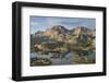 Island Lake and Fremont Peak, Bridger Wilderness, Wind River Range, Wyoming.-Alan Majchrowicz-Framed Photographic Print