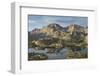 Island Lake and Fremont Peak, Bridger Wilderness, Wind River Range, Wyoming.-Alan Majchrowicz-Framed Photographic Print