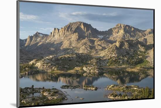 Island Lake and Fremont Peak, Bridger Wilderness, Wind River Range, Wyoming.-Alan Majchrowicz-Mounted Photographic Print