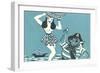 Island Maiden and Salty Pirate-null-Framed Giclee Print