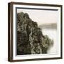 Island of Capri (Italy), the Natural Arch and Cape Campanella, Circa 1860-Leon, Levy et Fils-Framed Photographic Print