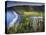 Island of Hawaii, Hawaii: Elevated View of Waipio Valley.-Ian Shive-Stretched Canvas