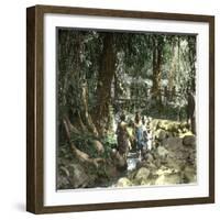Island of Java (Indonesia), the Fountain of Ka-Leon, Levy et Fils-Framed Photographic Print