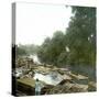 Island of Java (Indonesia), Wood Being Hauled on the Soerabaja Canal, around 1900-Leon, Levy et Fils-Stretched Canvas